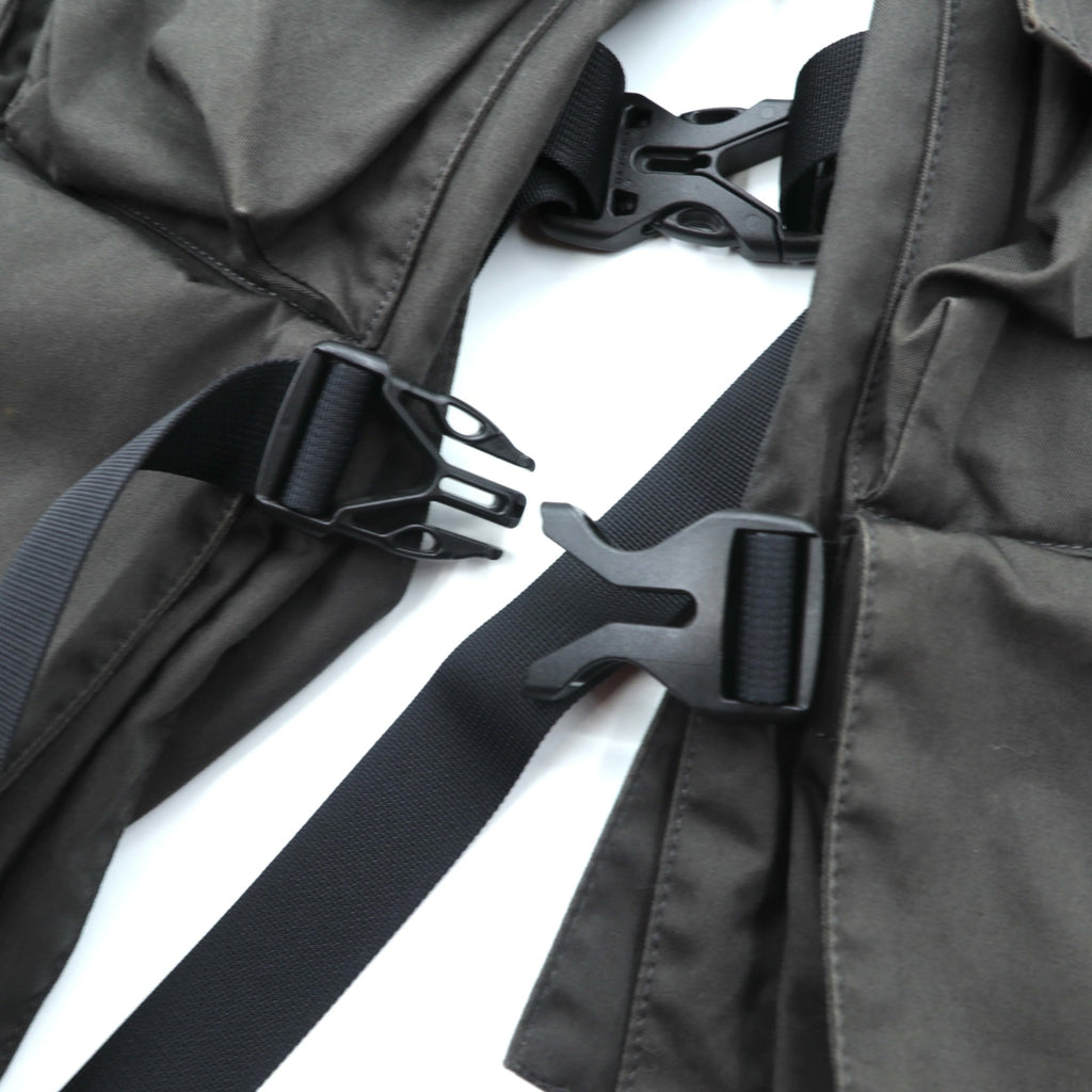 meanswhile Utility Vest, High Density Gabardine Split Free Gray, MW-JKT21108, Made in Japan
