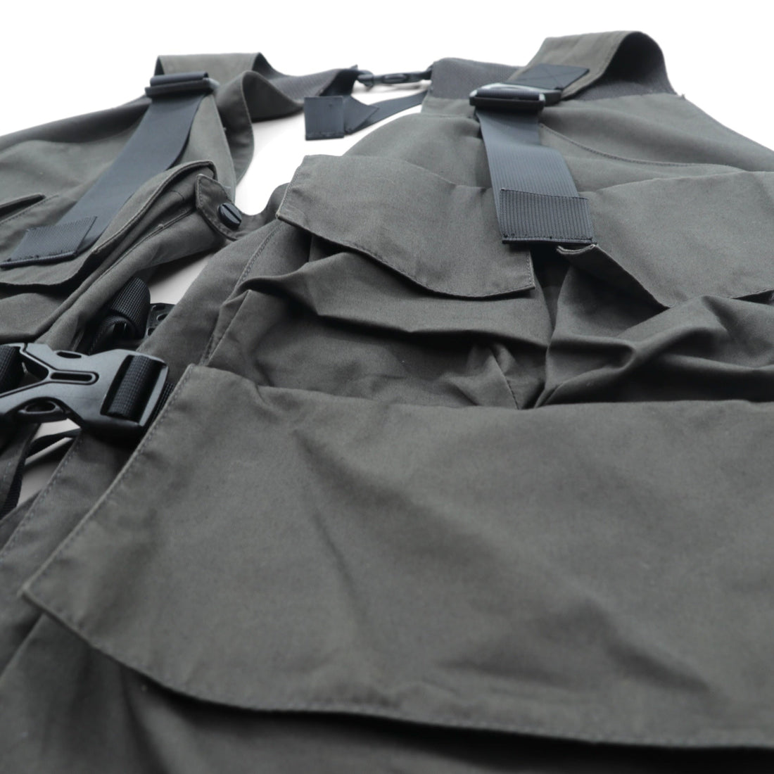 meanswhile Utility Vest, High Density Gabardine Split Free Gray, MW-JKT21108, Made in Japan
