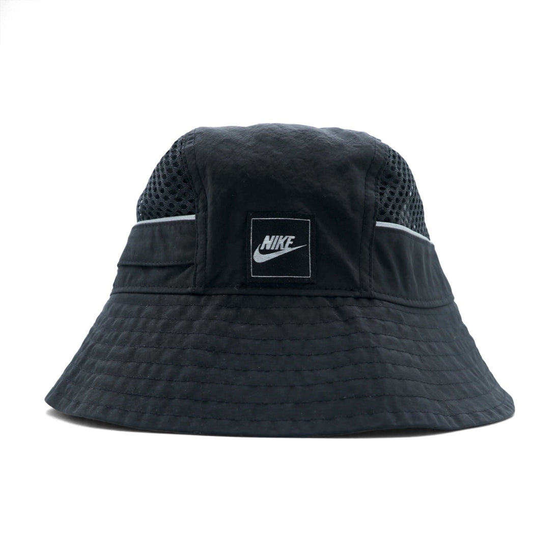NIKE バケットハット メッシュ ポケット付き ブラック ナイロン Bucket Mesh Cap BV3363-010