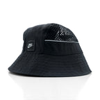 NIKE Bucket Hat with Mesh Pocket, Black Nylon Cap BV3363-010