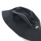 NIKE Bucket Hat with Mesh Pocket, Black Nylon Cap BV3363-010
