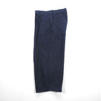 VU Select Denim Wide Knee Pants, Size L, Indigo, Tucked Pleats, Made in Japan (vu-a22-kb09)