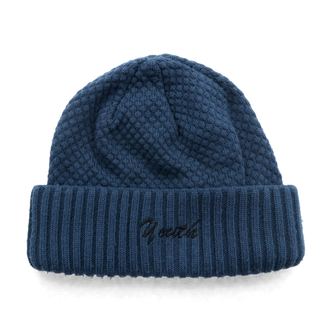 JieDa × override 日本製 ビーニー ニット帽 ネイビー アクリル BIG KNIT CAP youth 833790904