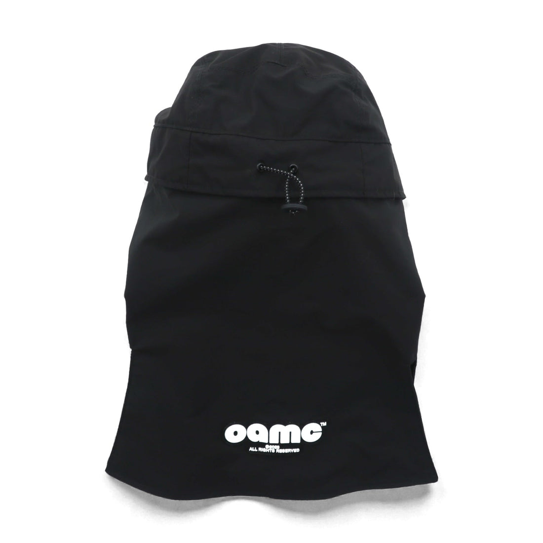 OAMC 2WAY キャップ VEILED CAP バラクラバ ブラック サンシェード 着脱可 ドローコード 23A28OAB17 TESBA032 イタリア製