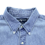 Ralph Lauren 90年代 ボタンダウン デニムシャツ 2XL インディゴ BLAKE スモールポニー刺繍