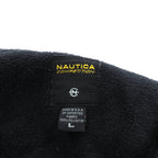 NAUTICA 00s Made in USA Double Zip Fleece Jacket L Black COMPETITON