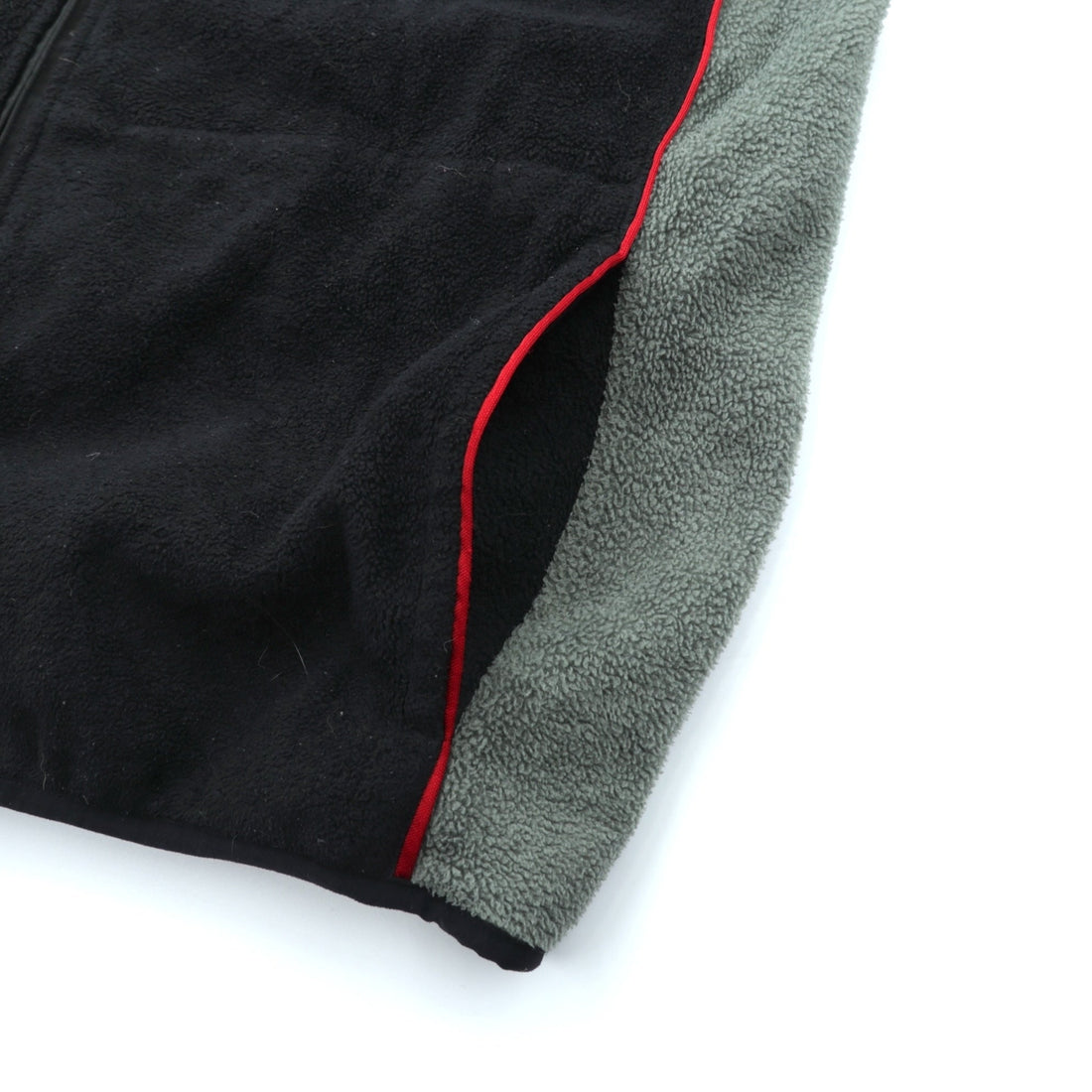 NAUTICA 00s Made in USA Double Zip Fleece Jacket L Black COMPETITON