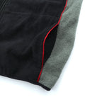 NAUTICA 00s Made in USA Double Zip Fleece Jacket L Black COMPETITON