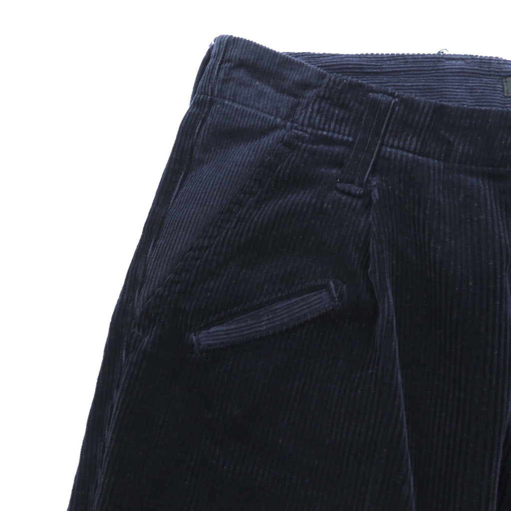Johnbull 日本製 コーデュロイ トラウザーズ スラックス パンツ L ネイビー テーパード 11754