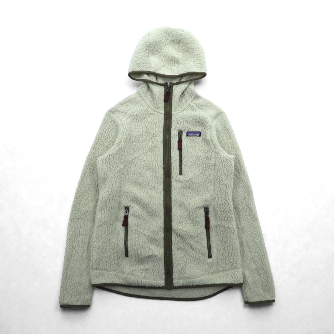 Patagonia Retro Pile Hoody Boa Fleece Jacket Hoodie, Medium, Natural, 22805