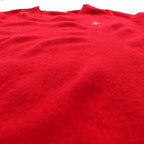 The FOX Collection by JC PENNEY 80s Made in USA Vintage V-Neck Knit Sweater XL Red One Point Logo