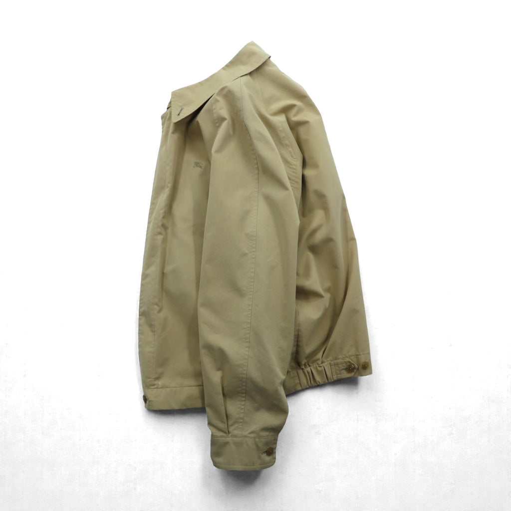 BURBERRY Made in Japan Swing Top Harrington Jacket L Beige Chin Strap One Point Logo