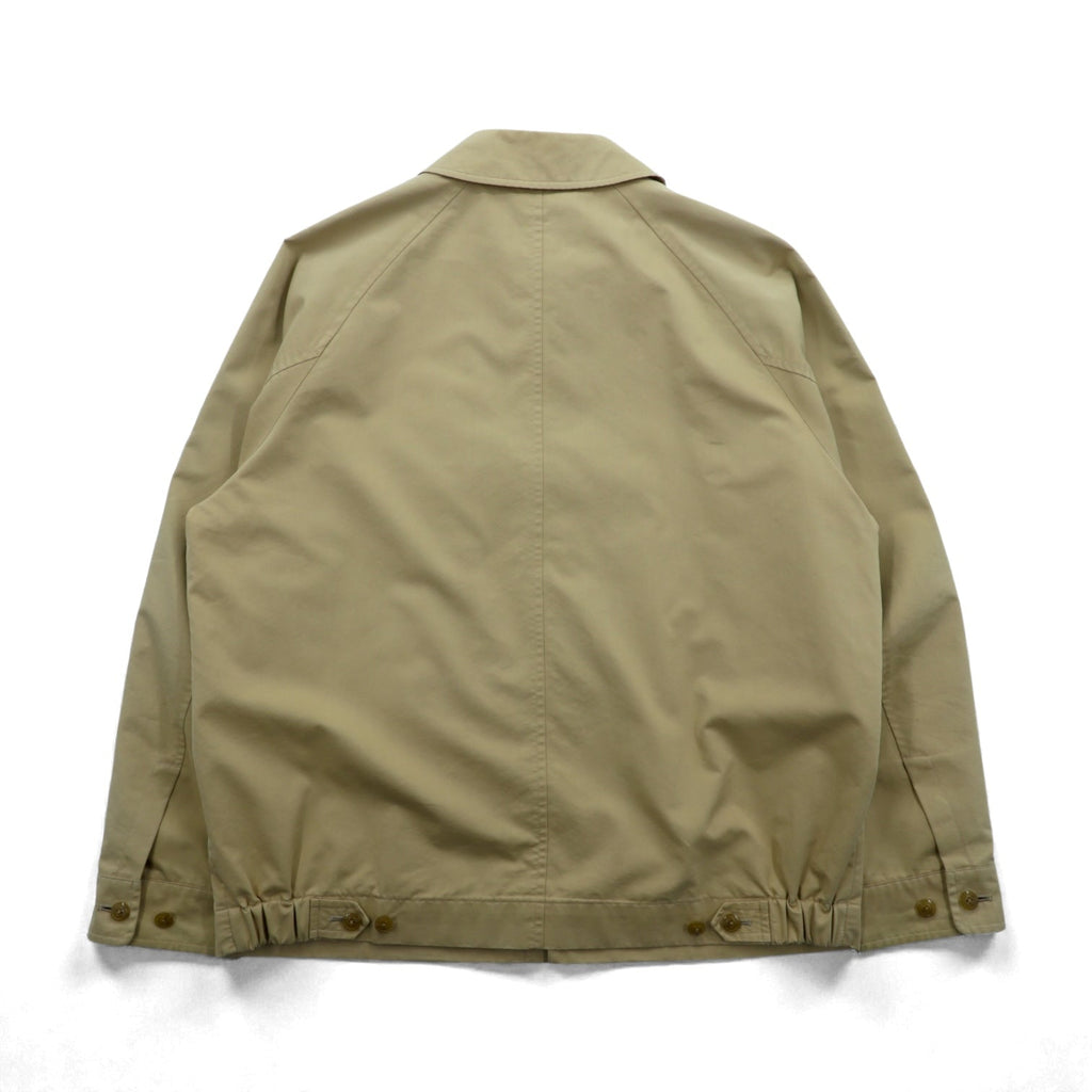 BURBERRY Made in Japan Swing Top Harrington Jacket L Beige Chin Strap One Point Logo