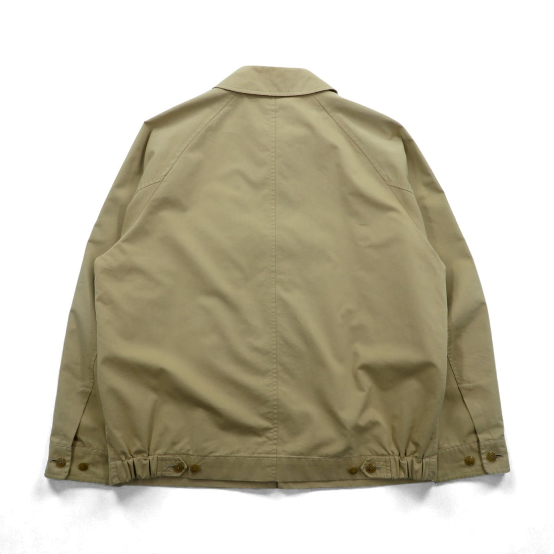 BURBERRY Made in Japan Swing Top Harrington Jacket L Beige Chin Strap One Point Logo