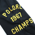 Polo Ralph Lauren Varsity Jacket Full Zip Sweatshirt Bomber Size 2XL Ribbed Tiger Embroidery Patch RL Naval