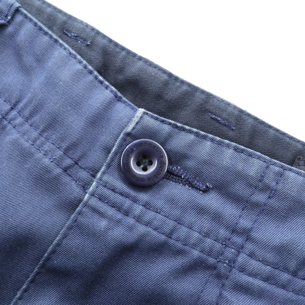 nonnative 日本製 ツイル チノ トラウザーズパンツ ワークパンツ M ネイビー ポリエステル