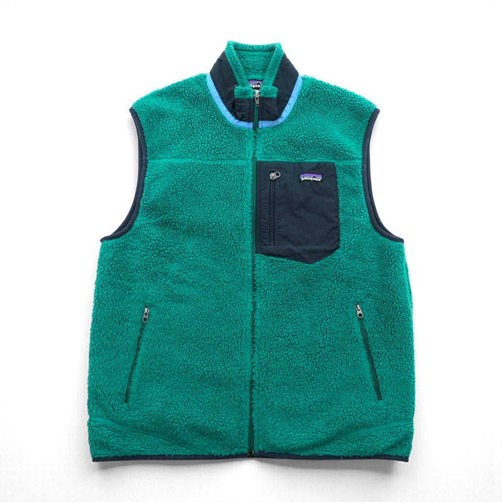 Patagonia Classic RetroX Boa Fleece Vest, Large, Green, 23047