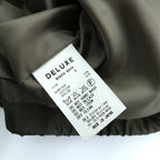 Deluxe Souvenir Jacket, Viet-Jean, Size L, Khaki, Double Zip, Hawk and Dragon Embroidery, Made in Japan