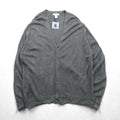 Cypress Links V-Neck Knit Cardigan, XL, Gray Acrylic, Unused