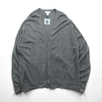 Cypress Links V-Neck Knit Cardigan, XL, Gray Acrylic, Unused