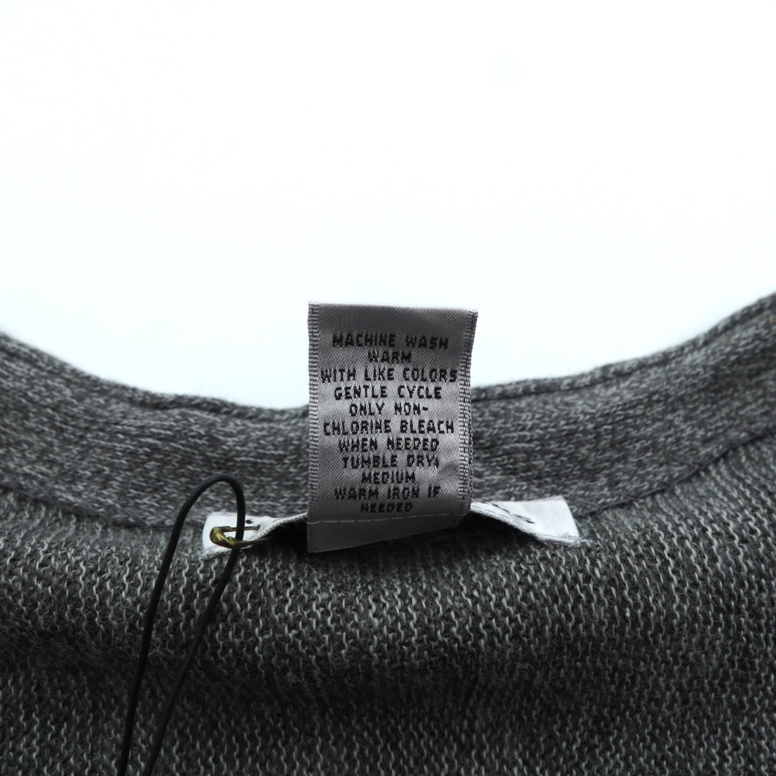 Cypress Links V-Neck Knit Cardigan, XL, Gray Acrylic, Unused