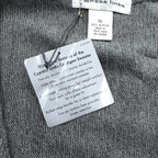 Cypress Links V-Neck Knit Cardigan, XL, Gray Acrylic, Unused