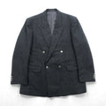 Christian Dior 80年代 日本製 ヴィンテージ ピークドラペル ダブルブレスト ブレザー テーラードジャケット ブレザー XL グレー ウール メタルボタン
