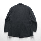 Christian Dior 80年代 日本製 ヴィンテージ ピークドラペル ダブルブレスト ブレザー テーラードジャケット ブレザー XL グレー ウール メタルボタン