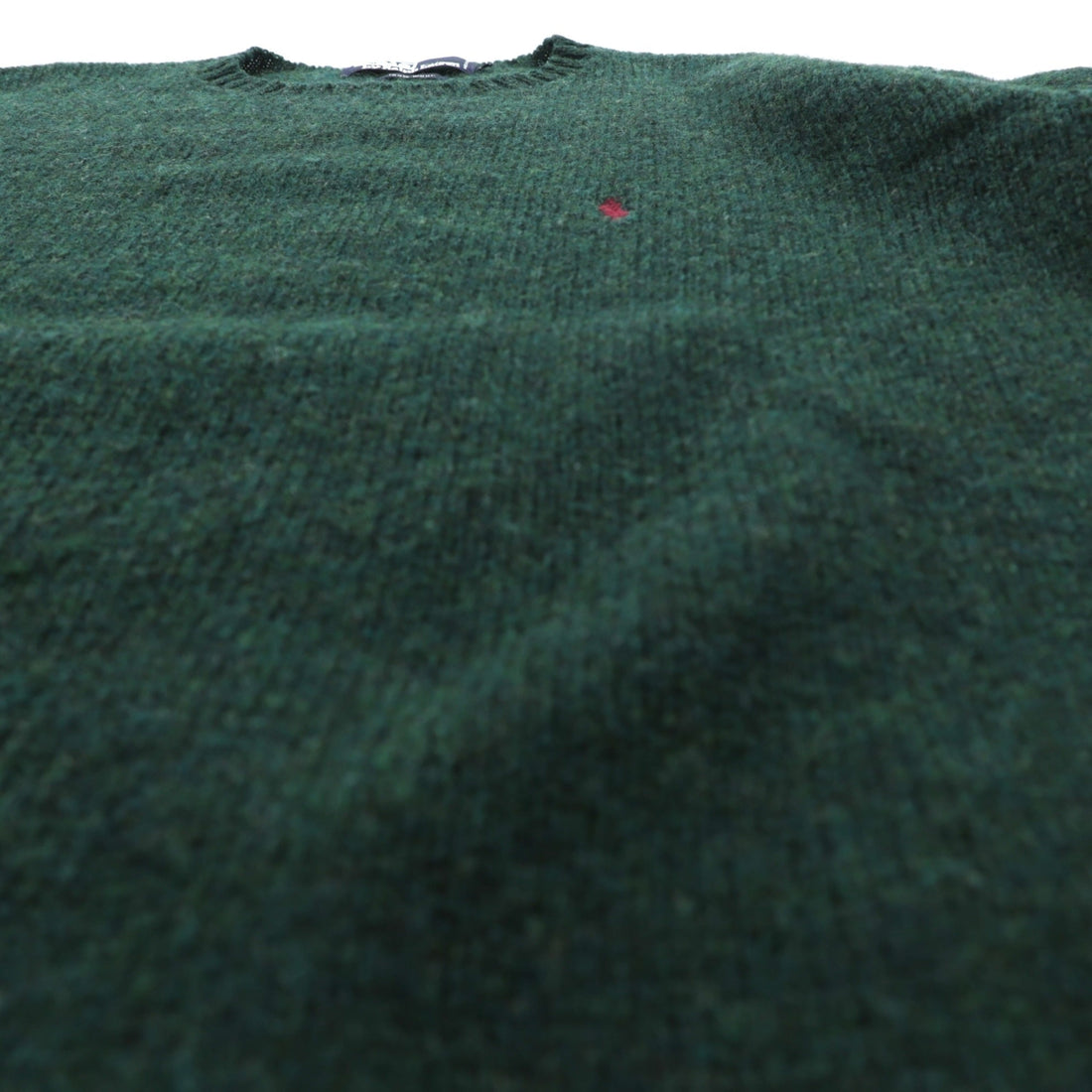 Polo Ralph Lauren 90年代 クルーネック ニット セーター L カーキ ウール スモールポニー刺繍