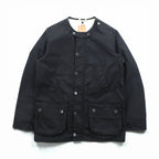 foot the coacher x British Millerain Co. Oiled Hunting Jacket, No Color Blouson, Size L, Black, Double Zip, Waterproof, Resistant Single Made in Japan