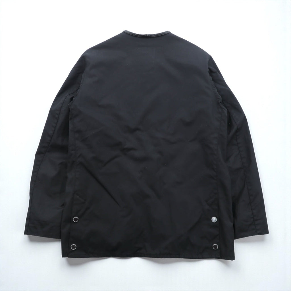 foot the coacher x British Millerain Co. Oiled Hunting Jacket, No Color Blouson, Size L, Black, Double Zip, Waterproof, Resistant Single Made in Japan