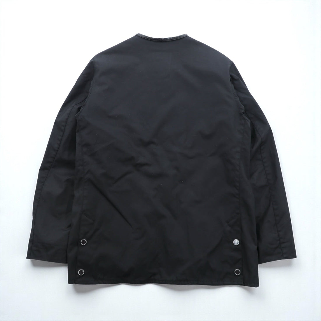foot the coacher x British Millerain Co. Oiled Hunting Jacket, No Color Blouson, Size L, Black, Double Zip, Waterproof, Resistant Single Made in Japan