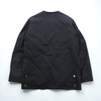 foot the coacher x British Millerain Co. Oiled Hunting Jacket, No Color Blouson, Size L, Black, Double Zip, Waterproof, Resistant Single Made in Japan