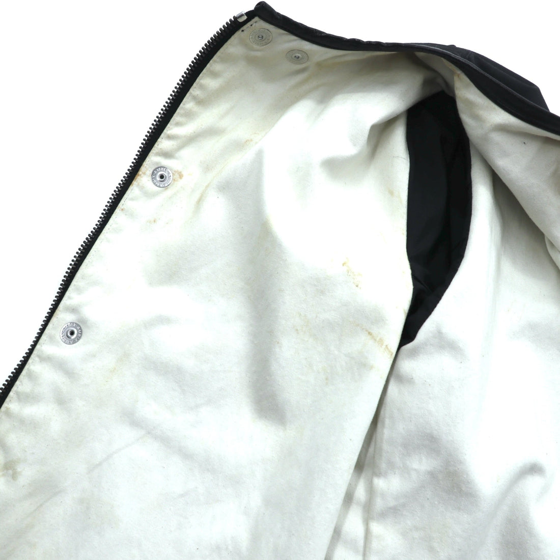 foot the coacher x British Millerain Co. Oiled Hunting Jacket, No Color Blouson, Size L, Black, Double Zip, Waterproof, Resistant Single Made in Japan
