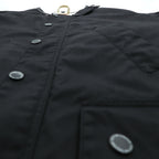 foot the coacher x British Millerain Co. Oiled Hunting Jacket, No Color Blouson, Size L, Black, Double Zip, Waterproof, Resistant Single Made in Japan