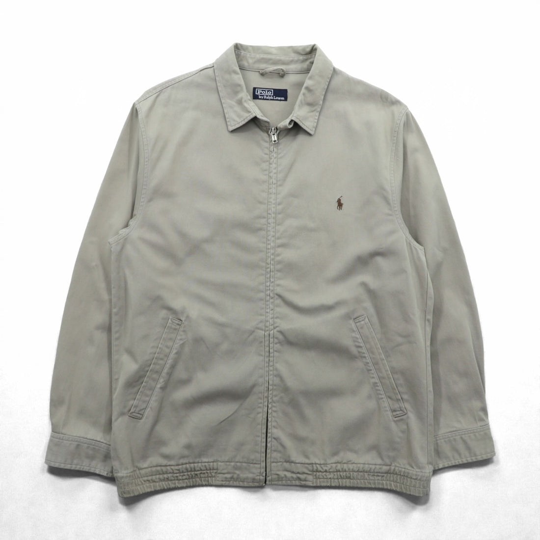 Polo Ralph Lauren 90年代 スウィングトップ ハリントンジャケット XL ベージュ スモールポニー刺繍 チンストラップ