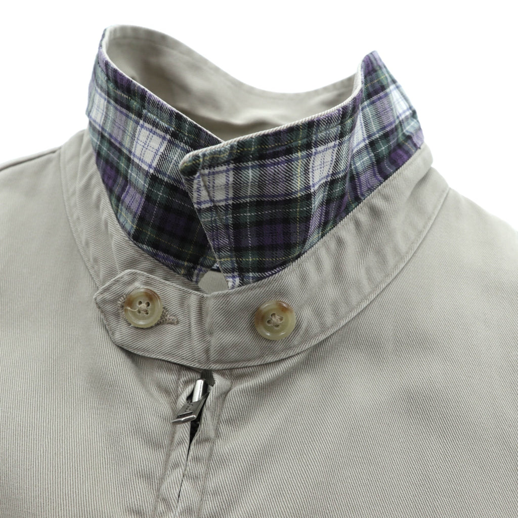 Polo Ralph Lauren 90s Swing Top Harrington Jacket XL Beige Small Pony Embroidery Chin Strap