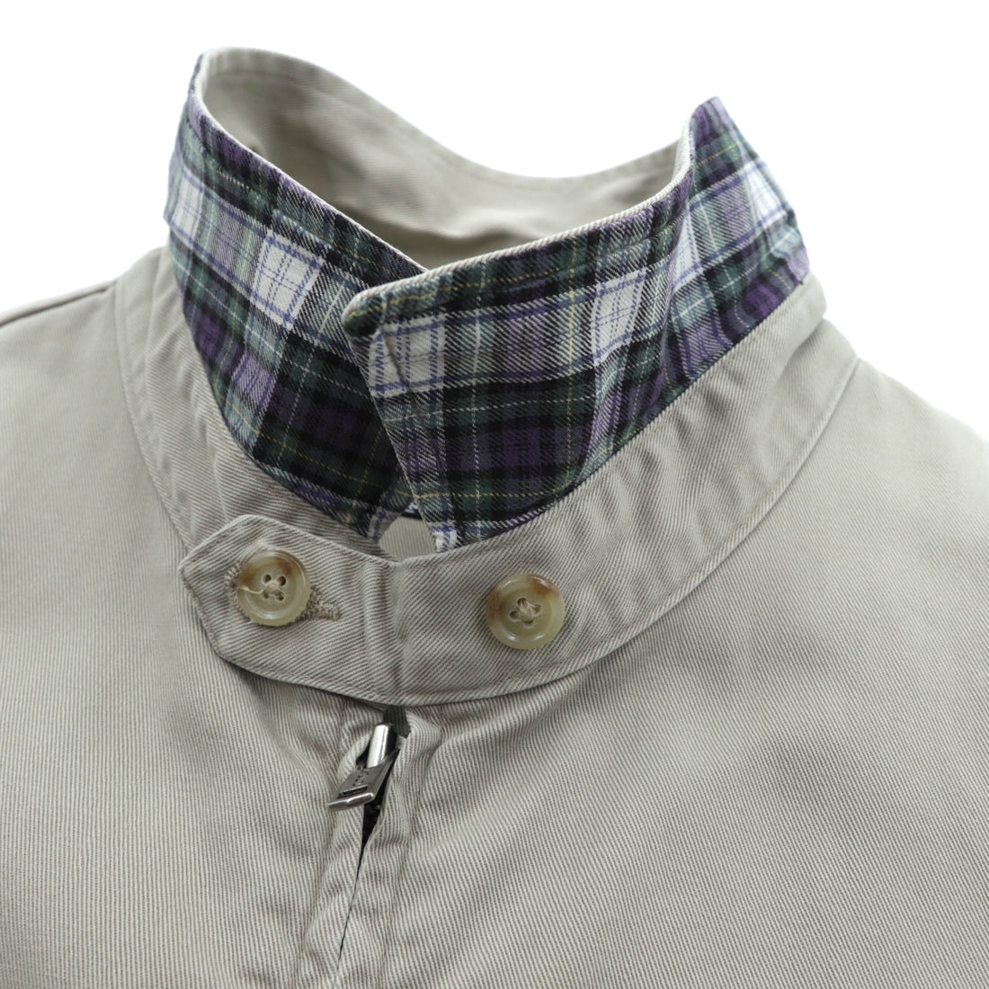 Polo Ralph Lauren 90s Swing Top Harrington Jacket XL Beige Small Pony Embroidery Chin Strap