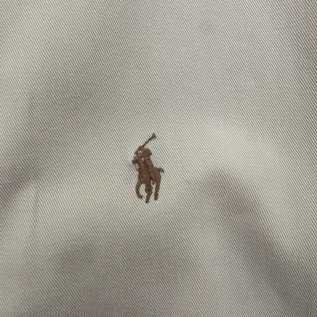 Polo Ralph Lauren 90s Swing Top Harrington Jacket XL Beige Small Pony Embroidery Chin Strap