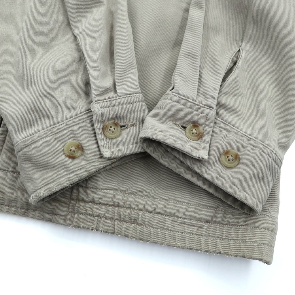 Polo Ralph Lauren 90s Swing Top Harrington Jacket XL Beige Small Pony Embroidery Chin Strap