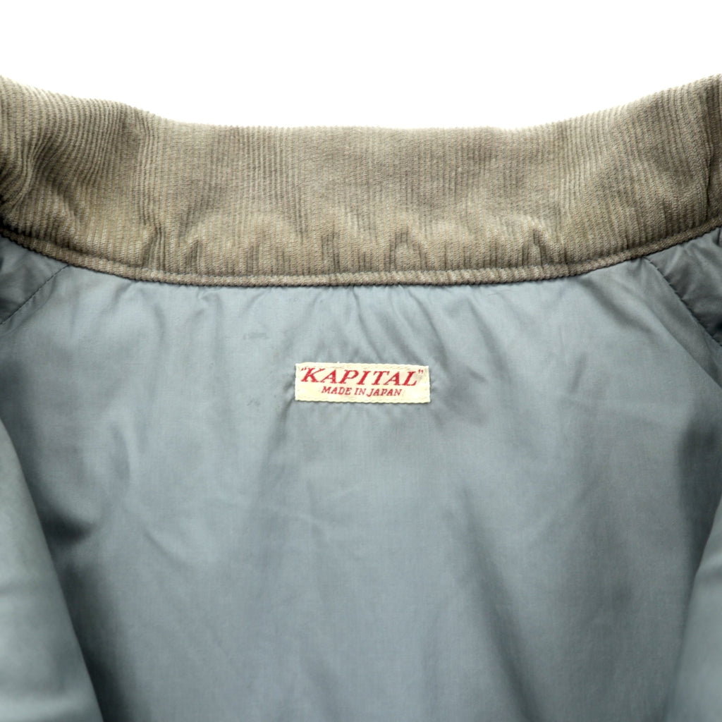 KAPITAL Made in Japan 60/40 Cross Patchwork Boa Fleece Jacket Anorak, Size L, Drawcord TUGIHAGI HUTTE K2110LJ085