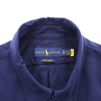 Ralph Lauren Knit Oxford Button Down Shirt, XL, Navy, with Small Pony Embroidery