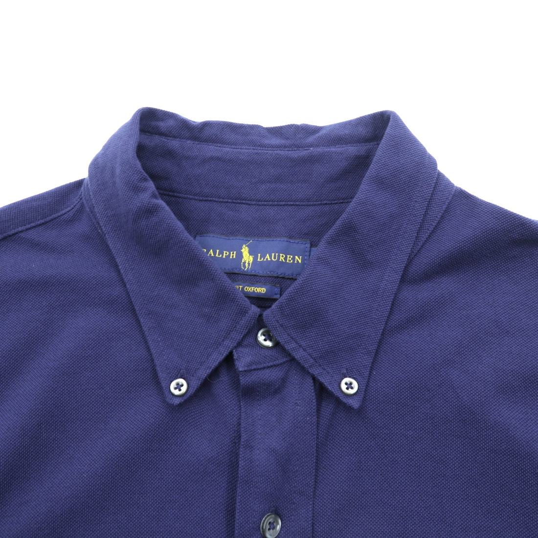 Ralph Lauren Knit Oxford Button Down Shirt, XL, Navy, with Small Pony Embroidery