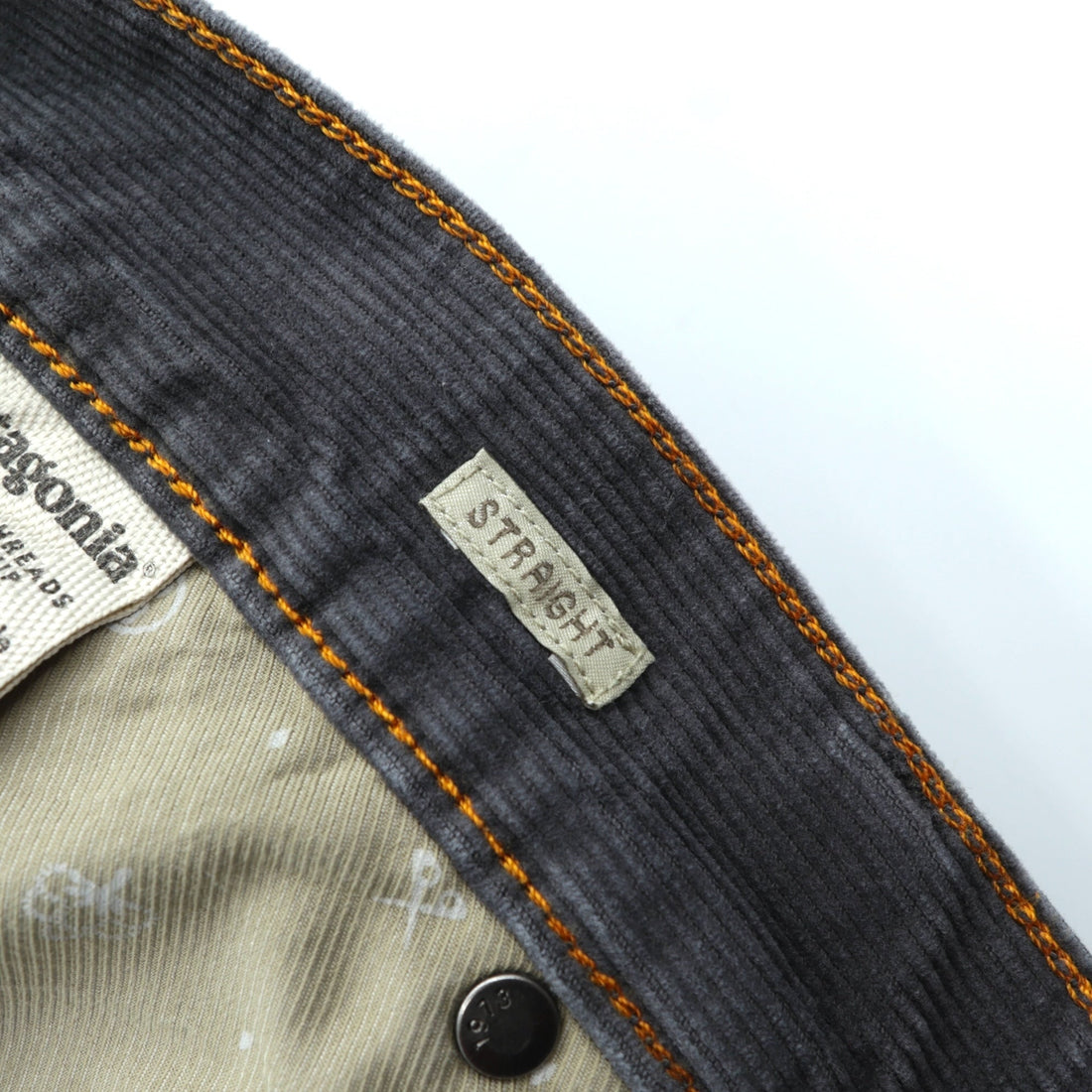 Patagonia コーデュロイ チノパンツ ワークパンツ XL グレー ストレートフィット ORGANIC COTTON 55920