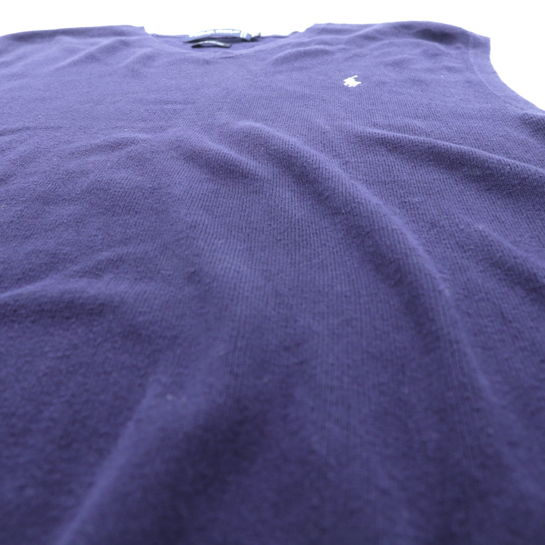 POLO GOLF RALPH LAUREN 90s Italy Knit KnitVest XL Navy ITALIAN YARN Small Pony Embroidery