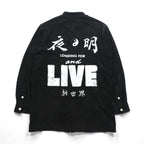 BED J.W. FORD Made in Japan Suede Leather Blouse Shirt, Size M, Black Kangaroo Leather, Yoake Shinsekai, 21SS-B-BL10