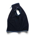 THE NORTH FACE Boa Fleece Vest XL Navy Blue Stand Collar Piping NF0A4XZE