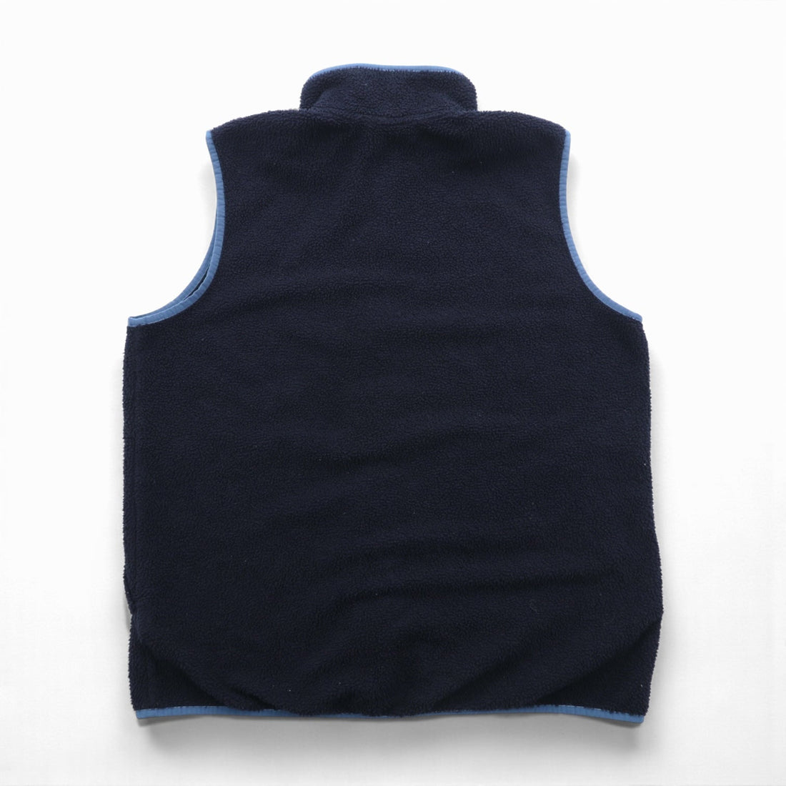 THE NORTH FACE Boa Fleece Vest XL Navy Blue Stand Collar Piping NF0A4XZE