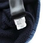 THE NORTH FACE Boa Fleece Vest XL Navy Blue Stand Collar Piping NF0A4XZE