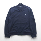 Polo Ralph Lauren PERFORMANCE Track Jacket Jersey Full Zip Blouson M Navy Small Pony Embroidery